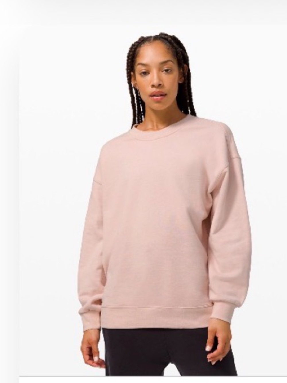 lululemon athletica Feather Pink perfectly Oversized Crew Sweater